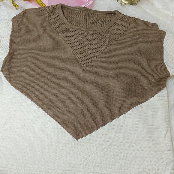 NEW✨ Colorblock Handmade Knitted Loose Sweater - Picture 3 of 8